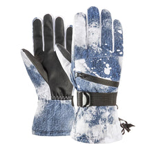 Load image into Gallery viewer, Winter Snowboard Ski Gloves PU Leather Non-slip Touch Screen Waterproof Motorcycle Cycling Fleece Warm Snow Gloves Unisex