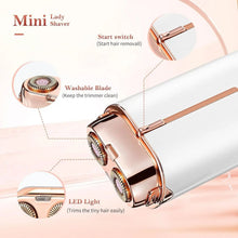 Load image into Gallery viewer, Women's Hair Remover Epilator Floating Double Blade Hair Remover Sensitive Areas Electric Shaver Epilator Tool