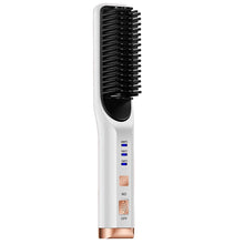 Load image into Gallery viewer, Portable Hair Straightener Curling Wireless Ion Comb USB Charge Straight Hair Brush Multifunction Straight Hair Comb women mini