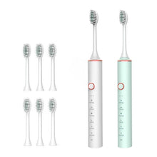 Load image into Gallery viewer, Ultrasonic Sonic Electric Toothbrush for Adults USB Rechargeable Waterproof Electric Teeth Tooth Brushes with 8 Replacement Heads