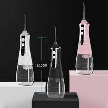 Load image into Gallery viewer, Fashion Oral Irrigator Water Dental Flosser Rechargeable Portable Dental Water Jet Floss 300ML 3-speed Waterproof 5 Tips Cleaner