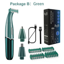 Load image into Gallery viewer, Hair Removal Intimate Area Haircut Clipper for The Groin Epilator Safety Razor Man Lady Shaving eyebrow Nose Trimmer MEN