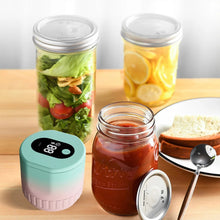Load image into Gallery viewer, Electric Mason Jar Vacuum Sealer Kit Cordless Automatic Jar Sealer Kit with Mason Jar Lids for Food Storage and Fermentation