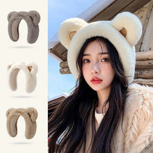 Load image into Gallery viewer, Bear Earmuffs Cartoon Little Bear Warm Earmuffs for Girls Winter Outdoor New Cute Student Warm Ear Protector Ear Cover Headband