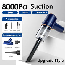 Load image into Gallery viewer, 120W Wireless Handheld Vacuum Cleaner For Car And Home Cordless Portable Dry Wet Mini Vacuum Cleaner