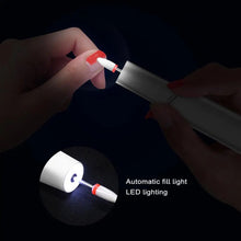 Load image into Gallery viewer, Electric Manicure Drill Set Wireless Rechargeable Nail Grinder Low Noise Vibration 4 Speeds ABS Shell DIY Nail Polisher for Home
