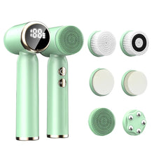 Load image into Gallery viewer, LED Electric Facial Cleansing Brush 6 In 1 Face Cleaner Blackhead Removal Pore Clean Skin Rejuvenation Beauty Care Device