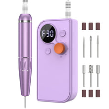 Load image into Gallery viewer, Portable Nail Drill Pen Polisher Rechargeable Electric Nail Drill Machine For Acrylic Nail 30000RPM Nail Manicure Pedicure Tools
