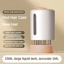 Load image into Gallery viewer, Micro-current Scalp Massage Comb Portable Medicine Liquid Oil Applicator LED Light Head Hair Growth Nourishing Massager
