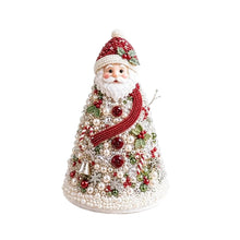 Load image into Gallery viewer, DIY Beaded Christmas Tree Craft Kit Crystal Bead Mini Tree with Angel Topper, Handmade Holiday Tabletop Decor for Home Christmas