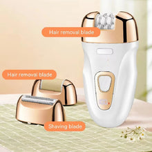 Load image into Gallery viewer, Women Electric Epilator Rechargeable Hair Remover Waterproof Callus Remover Women' Shaver For Legs Bikini Area