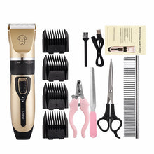 Load image into Gallery viewer, Professional Pet Dog Hair Trimmer Animal Grooming Clippers Cat Cutter Machine Shaver Electric Scissor Pets Nail Clipper Set