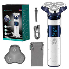 Load image into Gallery viewer, Wet Dry Electric Shaver For Men Beard Rechargeable Facial Electric Razor 3D Floating Shaving Machine Lithium
