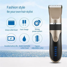 Load image into Gallery viewer, Professional Hair Trimmer Digital Usb Rechargeable Hair Clipper for Men Haircut Ceramic Blade Razor Hair Cutter Barber Machine