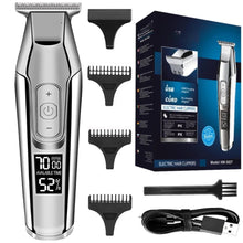 Load image into Gallery viewer, Professional Hair Clipper Beard Trimmer for Men Adjustable Speed LED Digital Hair Clipper Carving Clippers Electric Razor