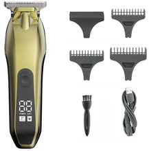 Load image into Gallery viewer, Professional Cordless Hair Clippers for Men Zero Gapped T-Blade Trimmer with LCD Display Rechargeable Electric Beard Trimmer