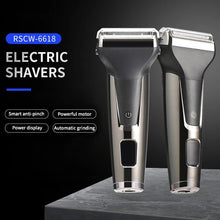 Load image into Gallery viewer, Electric Shaver Men's Smart Digital Display USB Reciprocating Double-blade Electric Shaver Electric Razor Set Led Display