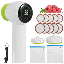 Load image into Gallery viewer, Mason Jar Vacuum Sealer Kit 1200mah Jar Vacuum Sealer with Display Portable Electric Mason Jar Sealer Multifunctional Vacuum