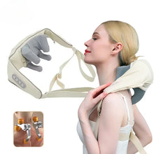 Load image into Gallery viewer, Shiatsu Massage 5D Kneading Shawl Chiropractic Back Massager Neck Shoulder Relax Pain Relief Heating Neck