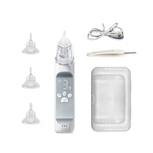 Load image into Gallery viewer, Baby Nasal Aspirator Electric Nose Sucker Nose Cleaner for Infants 3 Suction Levels Low Noise Anti-backflow 10 Soothing Music