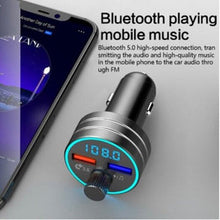 Load image into Gallery viewer, Bluetooth Transmitter Receiver Dual Usb Car Charger
