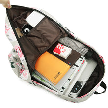 Load image into Gallery viewer, Printed Flowers Nylon Waterproof Ethnic Travel Backpack
