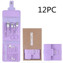 Load image into Gallery viewer, 16 Pcs Nail Clippers Nail Cutter Nail Scissors With PU Bag