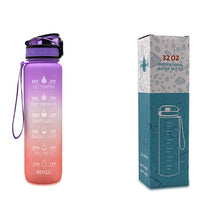 Load image into Gallery viewer, 1L Tritan Water Bottle With Time Marker Bounce Cover