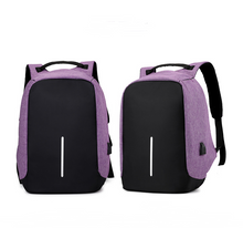 Load image into Gallery viewer, Multi-Functional Water Resistant USB Notebook Backpack Bag