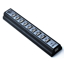 Load image into Gallery viewer, 10USB 2.0 Hubs With AC Power Computer Supply Adapter