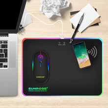 Load image into Gallery viewer, Wireless Charging Luminous Mouse Pad