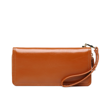 Load image into Gallery viewer, New Oil Wax Leather Wallet Women's Oil Leather Clutch Bag