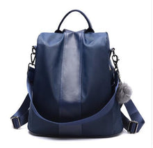 Load image into Gallery viewer, Soft Leather Backpack Female Large Capacity Retro Backpack