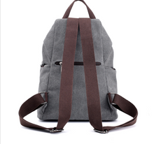 Load image into Gallery viewer, Fashion Canvas Handbag Retro Casual College Wind Backpack