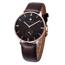 Load image into Gallery viewer, Simple Casual Leather Belt Men's Watch With Calendar
