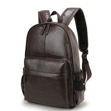 Load image into Gallery viewer, Men Leather School Bag Backpack Waterproof Travel Bag
