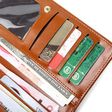 Load image into Gallery viewer, New Oil Wax Leather Wallet Women's Oil Leather Clutch Bag