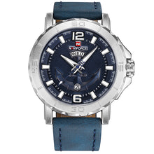 Load image into Gallery viewer, Men's Quartz Watch With Leather Strap and Week Feature