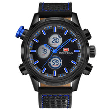 Load image into Gallery viewer, Luminous Waterproof Leather Strap Watch With Week Display