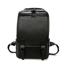 Load image into Gallery viewer, Male Pu Leather Casual Backpack