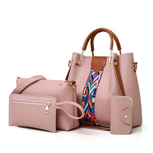 Load image into Gallery viewer, Four-piece Color Contrast Handbags For Women