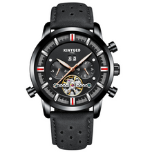 Load image into Gallery viewer, Leather Strap Men's Watch With Large Dial