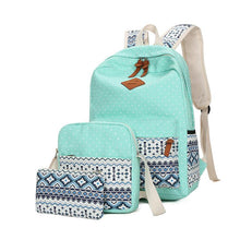 Load image into Gallery viewer, 3 Pieces/ Set National Wind Backpacks Women Fashion Bags