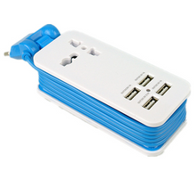 Load image into Gallery viewer, Multi-port Plug-in Mobile Phone Charger USB Four-in-one Plug
