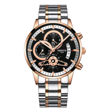 Load image into Gallery viewer, Solid Steel Belt Men's Watch Waterproof Quartz Watch