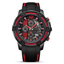 Load image into Gallery viewer, Men's Hollow Calendar Fashion Big Dial With Silicone Belt
