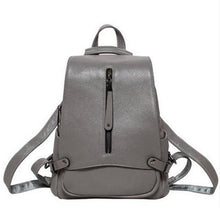 Load image into Gallery viewer, High Quality Solid Color Fashion Leather Backpack For Women