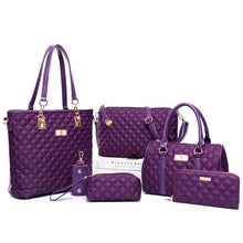 Load image into Gallery viewer, Six-Piece European and American Style Nylon Embroidery Bags