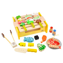 Load image into Gallery viewer, Wooden Play House Kitchen Bbq Set Toy Puzzle