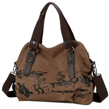 Load image into Gallery viewer, Women's Printed Large Capacity Canvas Messenger Bag